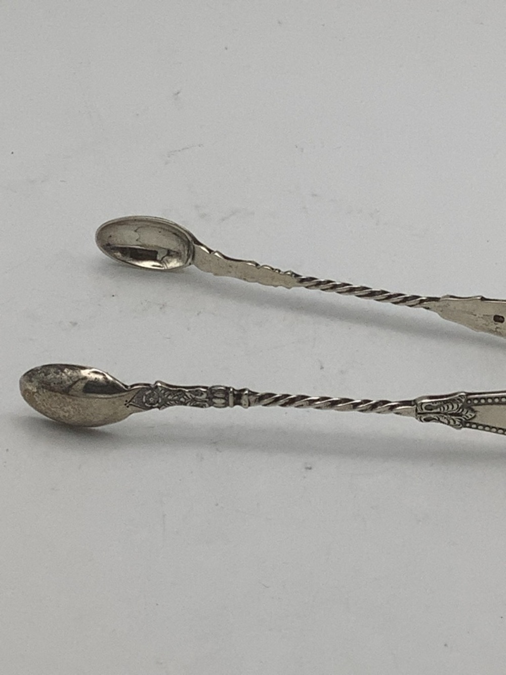 Vintage Sterling Silver Sugar Tongs and Silverplated Serving Spoons - Picture 16 of 16